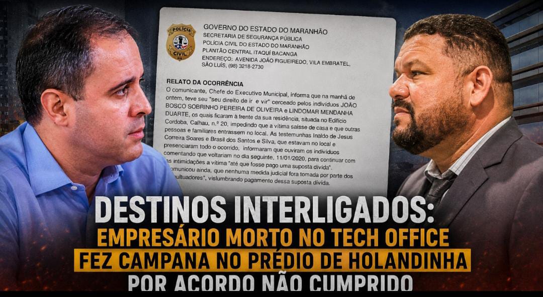 Destinos interligados: empresário morto no tech office fez campana no prédio de Holandinha por acordo não cumprido